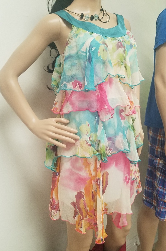 Pastel Flouncy Dress or Tunic Sz S